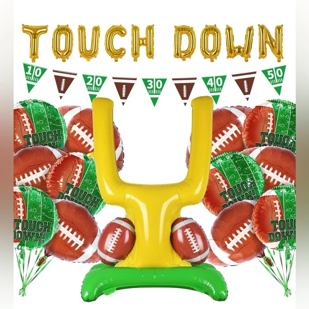 Football Party Touchdown Balloon Set28 Piece Set NEW